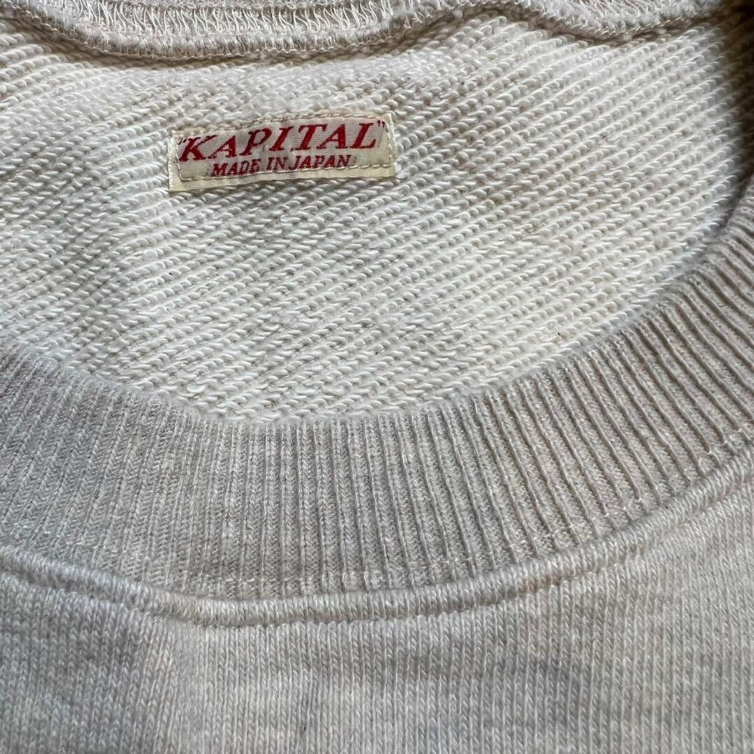 KAPITAL Shoulder Button Crew Sweat men Unused Pre-owned Japan Free 