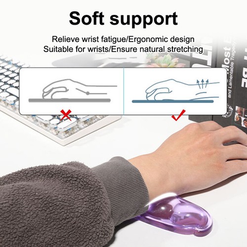 New Silicone Dutch Bean Mouse Pad Wrist Rest Cooling Hand Pillow Office And Home - Photo 5/17