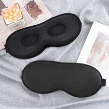 Adjustable Luxury Blackout Sleep Eye Mask - 3D Memory Foam for Eyelash Extension