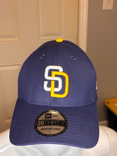 San Diego Padres MLB NewEra "Team Classic" Flex-Fit Hat-Blue/White/Gold M/L