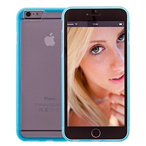 Premium Slim Protective Case for iPhone 6 Plus (5.5 inch) Azure Blue 904 Color