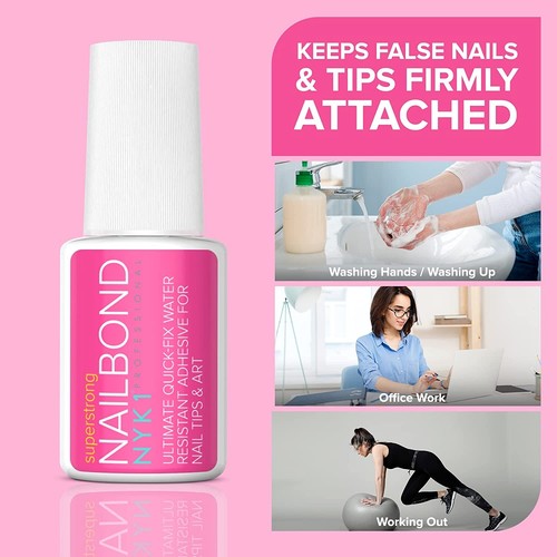 Super Strong Nail Glue for Nail Tips, Acrylic Nails and Press on Nails 8Ml - Bild 5 von 6