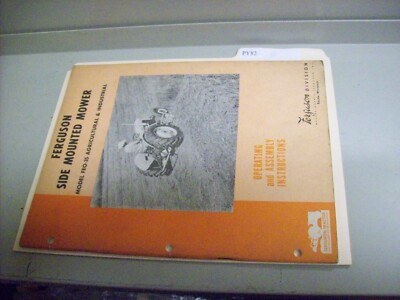 PY82) Ferguson Operator's Manual FEO-35 Side Mounted Mower