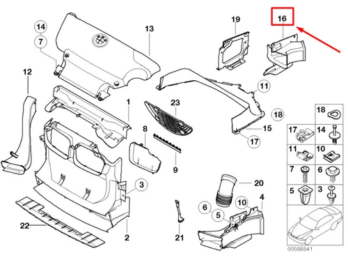 NUEVO CONDUCTO AIRE IZQUIERDO BMW 3 E46 51718238419 8238419 ORIGINAL - Imagen 7 de 8
