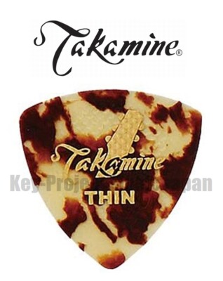 Takamine P1T-T DÜNN 0,5 mm Gummigriff Gitarren-Plektrum x 12 Plektren neu mit...