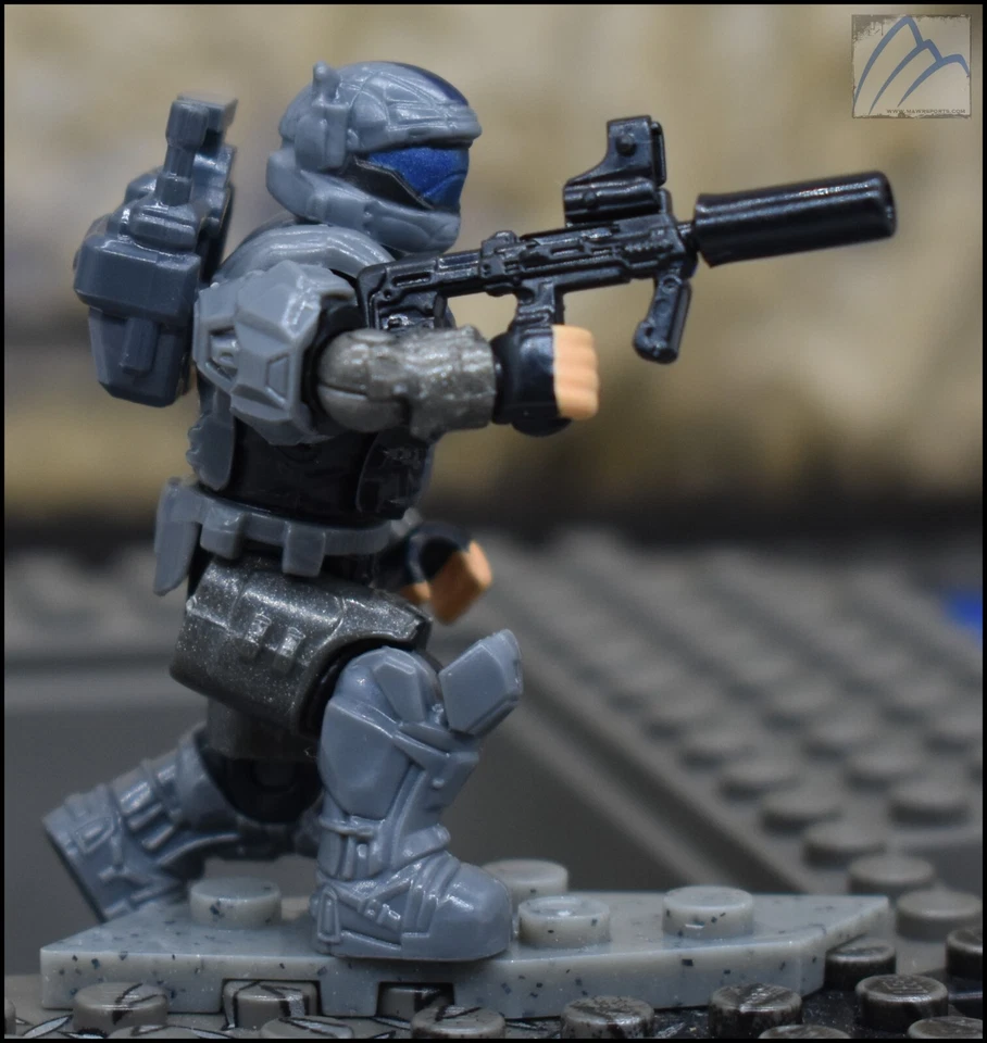 HALO MEGA CONSTRUX DARK BLUE UNSC ODST MINI FIGURE HHC37 HIVE EXTERMINATORS - Image 3 of 4
