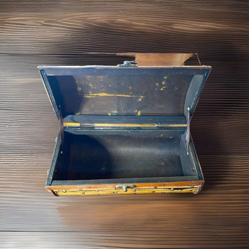 VTG Pencil Reed Petite Trunk Box Decor G Crespi Style MCM Nautical Beach Boho - Picture 5 of 16