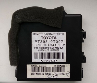Toyota Prius OEM Remote Engine Start VIP Security. PT398-0T097 2010 - 2015 | eBay