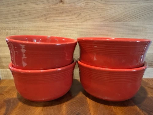 Fiesta Fiestaware 6-inch Gusto Bowl Set of 4 Scarlet