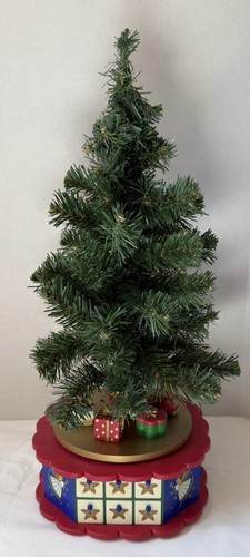 Christmas Is Coming Advent Calendar 12" Tree W/ Ornaments Music & Spins - Picture 3 of 11