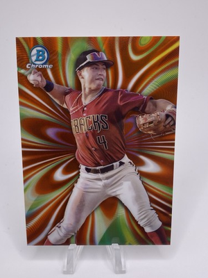 #ad #ad Tommy Troy 2023 Bowman Draft Chrome Orange Mood Ring #’d 25 Diamondbacks $54.99