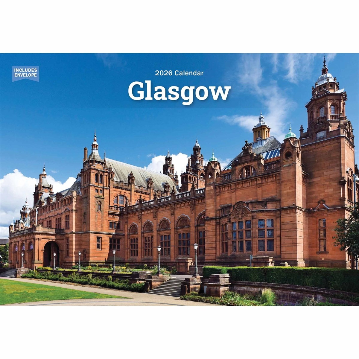 Glasgow A5 Calendar 2026, Wall Calendars, Month To View, Travel, Gift