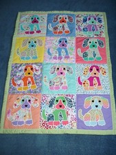 Puppy Dog baby quilt (Handmade)