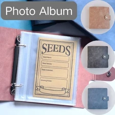Photo Card Pictures Album Book Binder Seed Storage 50 Sealing Envelopes Pockets