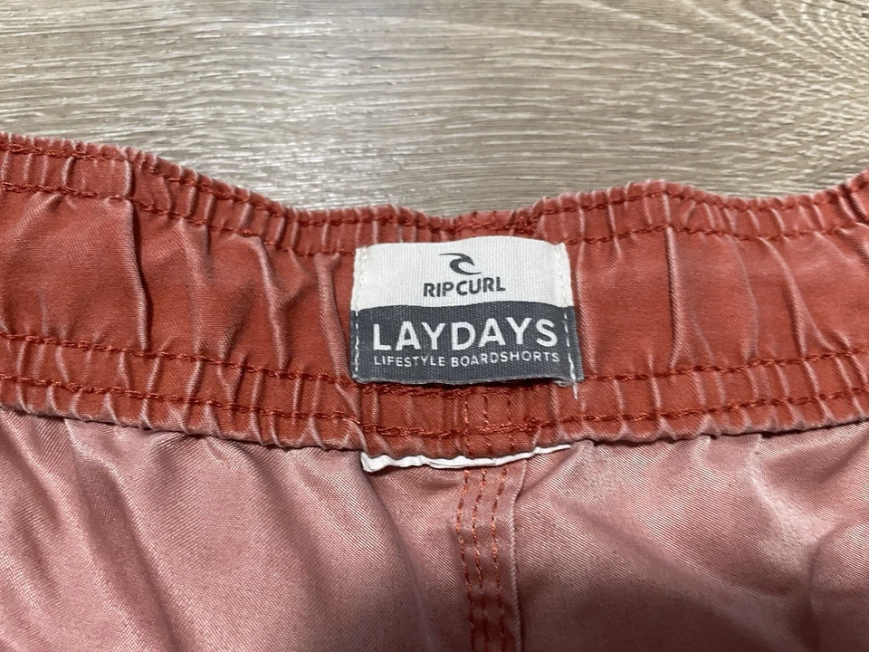 Ripcurl Surf Board Shorts Mens Sz 30 LayDays Orange Side Pocket Surf Revival - Image 4 of 4