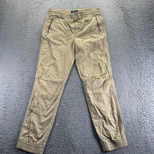 Polo Ralph Lauren Pant Boy L Brown Cotton Jogger Tapered Gorpcore Hiking Running