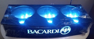 Bacardi Light up Bottle Holder  3 Bottles NEW