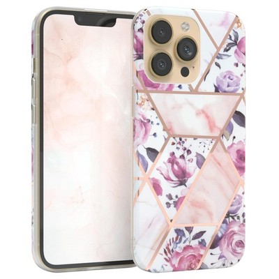 EAZY CASE für Apple iPhone 13 Pro Hülle Marmor bedruckt Backcover Silikon Cover