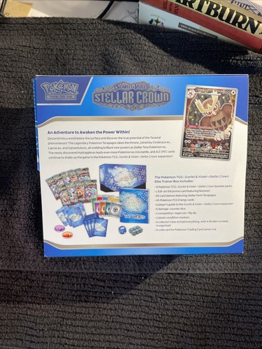 Pokemon TCG: S&V Stellar Crown Factory Elite Trainer Box ( Opened Card Packs) - Picture 2 of 6