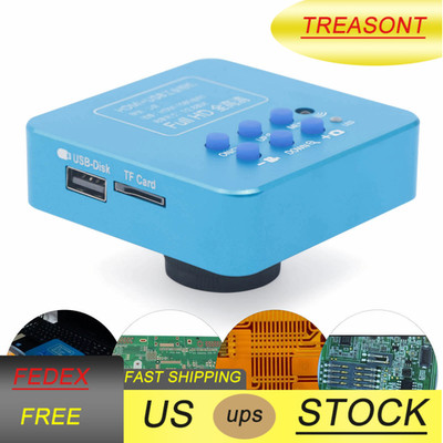 HD 1080p HDMI Industrial Digital Video Microscope Camera C Mount USB NEW