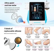 ESWT Physio Focused Shockwave ED Treatment Machine Pain Relief Massage 7 Heads