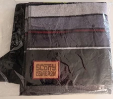 SCOTTY CAMERON 2024 MOJAVE STRIPE  BLACK / GRAY/ RED GOLF TOWEL