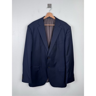 Suitsupply Men Napoli Single Breasted Navy Blue Suit Jacket Blazer 48L