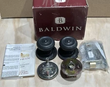Baldwin 5410-102-PASS Passage Door Knob Latch set Oil Rubbed Bronze Finish NOS