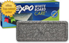 Dry Erase Soft Pile Block Whiteboard Eraser 5-1/8 In. X 1-1/2 In. - Whiteboard