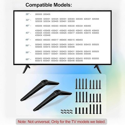 TV Ständer Standfuß Flachbildschirm Ständer ohne Bohren Installation für 28-
