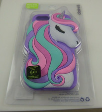 Fits Iphone 6 , 7 & 8 phone case Unicorn cover pink, purple and teal