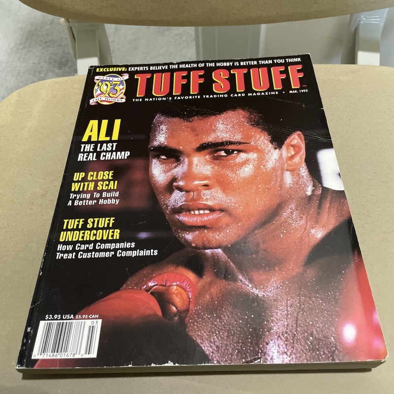 Tuff Stuff Magazine Mar 1993 Ali Last Real Champ Hobby Trading Cards