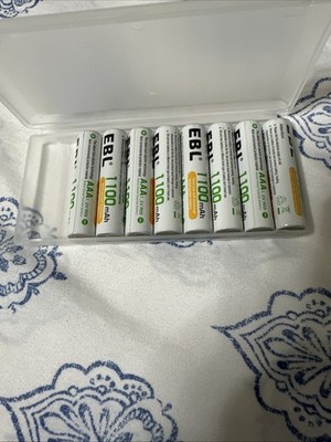 ebl rechargeable aaa batteries 1100mah 8pk
