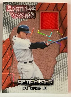 2025 Leaf Optichrome Cal Ripken Jr Game Used Jersey Lazer Orange #d 2/4