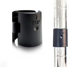 8 Pcs Wire Shelf Clips - Industrial-Grade Metal for 1” 1 Inch, Black 