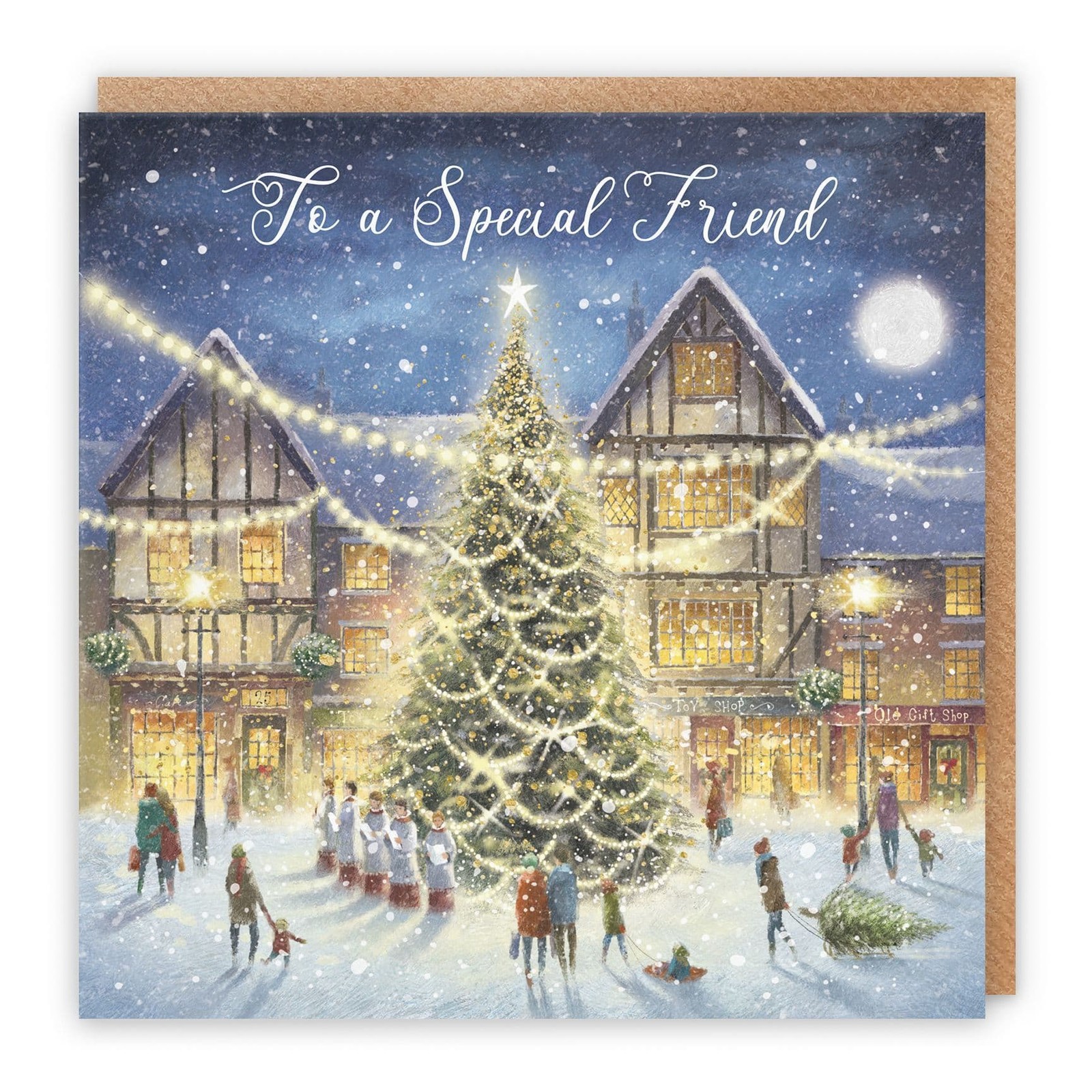 Friend Christmas Card 'Christmas Eve' Milo's Gallery