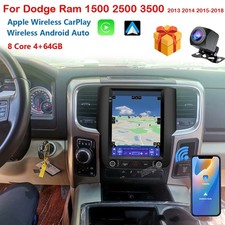 For 2013-2018 RAM 1500 2500 3500 GEN5 CarPlay Car Radio GPS Stereo Android 4 64G
