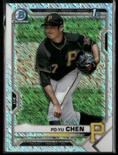 2021 Bowman Chrome #BCP-223 Po-Yu Chen Shimmer Refractor