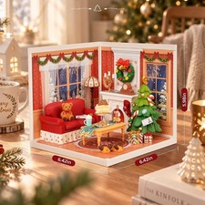 Rolife Christmas Super Creator Twinkling Christmas Eve Miniature House Xmas Gift