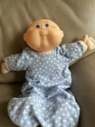 Vintage Cabbage Patch Kids Baby, Blue Eyes, Romper Outfit