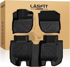 LASFIT Floor Mats for Honda Passport 2019-2025, All Weather TPE Custom Fit Car
