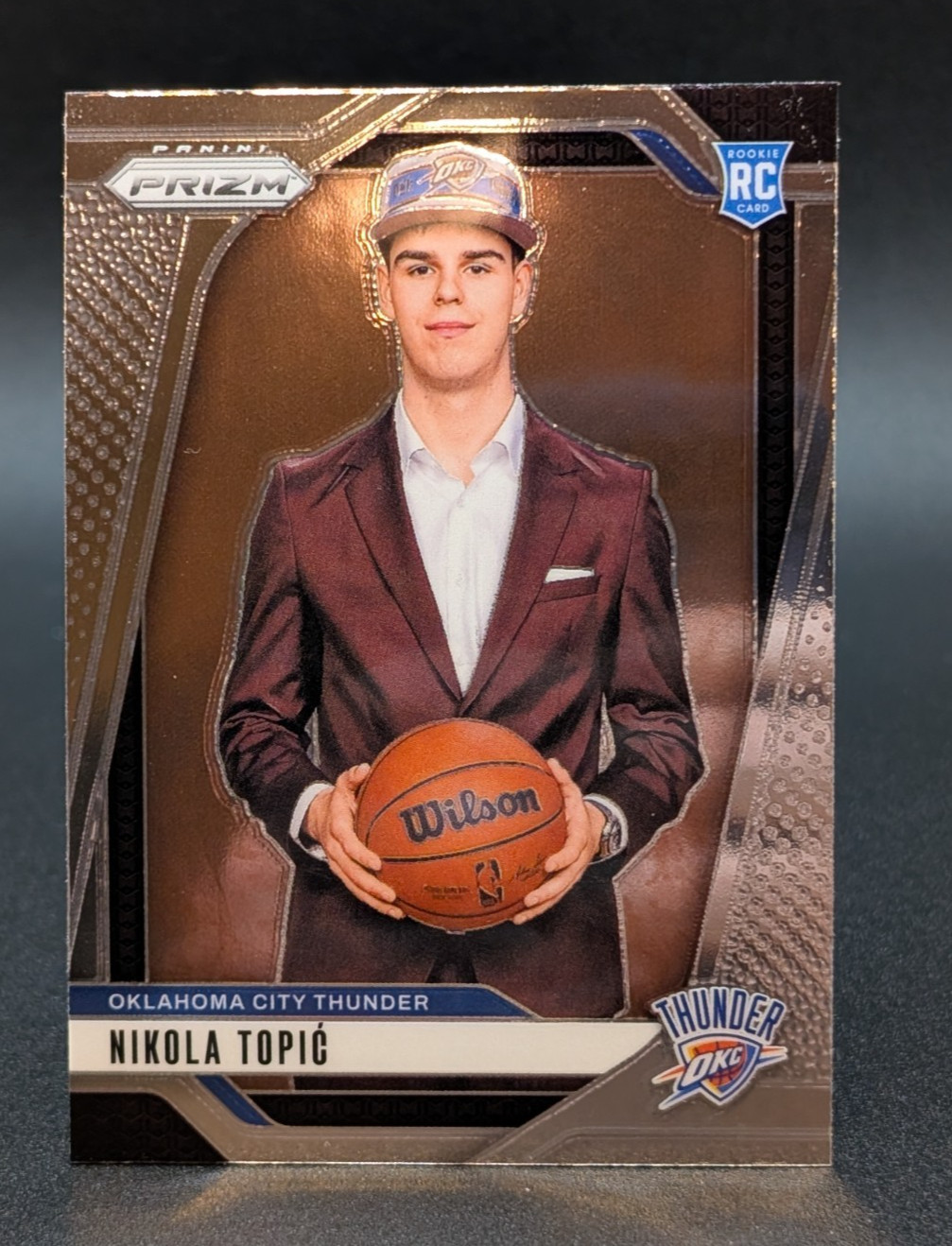 2024-25 Panini Prizm Rookie Variation #230 Nikola Topic RC Oklahoma City Thunder