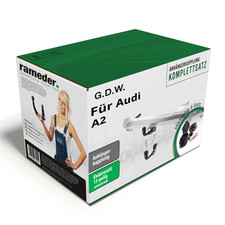 G.D.W. Anhängerkupplung abnehmbar & 13poliger TowTec E-Satz für Audi A2 00- AHK