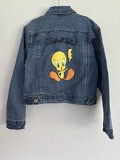Looney Toons Tweety Jean Jacket Size 6/6X