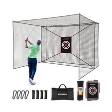 Storgem Golf Batting Cage Net with Extra Striking Net, Frame NOT Included
