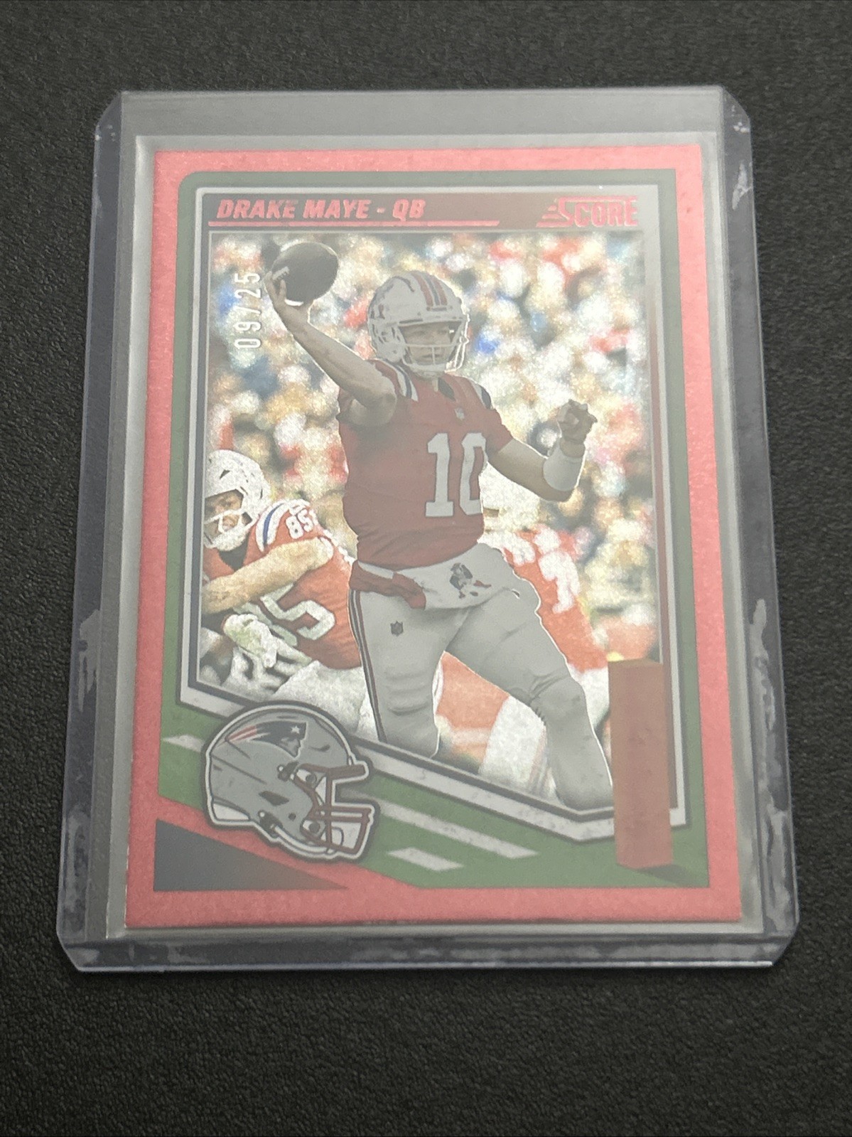 2025 Score - Drake Maye #27 Red Dots /25
