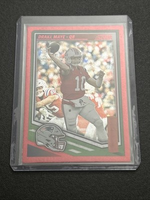 2025 Score - Drake Maye #27 Red Dots /25