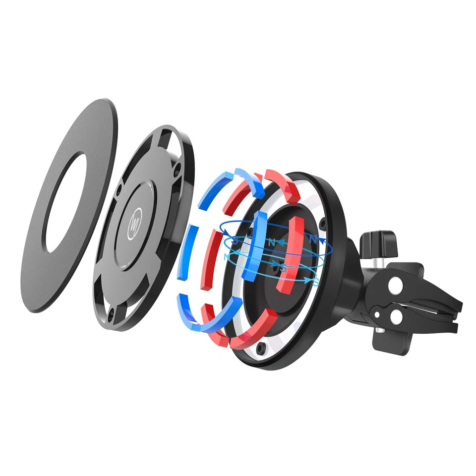 MagSafe Autohalterung iPhone 17 16 15 14 13 KFZ Magnet Lüftungsgitter Halterung - Bild 2 von 4