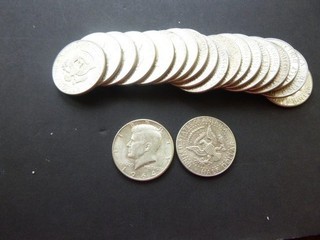 One Roll 1964 D Kennedy Half Dollars (20 CT) 90% Silver Circulated