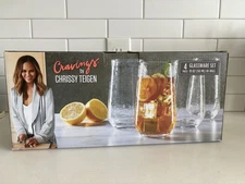 Cravings by Chrissy Teigen 4 - 19 oz (561 mL)  Glasses DISCONTINUED